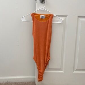 Orange Princess Polly Open Back Bodysuit